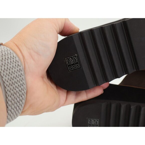 Eileen Fisher Loti Slip On Platform Mules Size 9 Nubuck Leather Beige Slip On - Picture 12 of 13